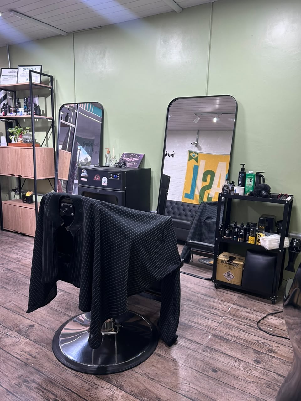 Bancada da barbearia